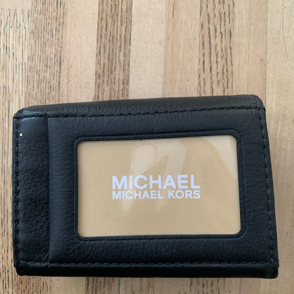 Michael Kors Black Leather ID Wallet - Picture 2 of 3
